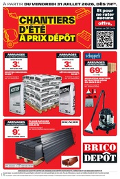 Promos Aspirateur dans le catalogue "CHANTIERS D'ÉTÉ À PRIX DÉPÔT" de Brico Dépôt Aspirateur en promo dans le catalogue Brico Dépôt à la page 1