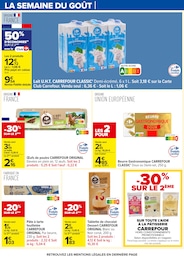 Prix et réduction Lait dans le prospectus Carrefour en cours Offre Lait dans le catalogue Carrefour du moment à la page 15