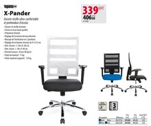Le siège x-pander - Office DEPOT à Bordeaux Le siège x-pander en promo chez Office DEPOT Bordeaux à 406,80 €