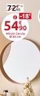 Miroir Cercle en promo chez Mr. Bricolage Montpellier à 54,90 €