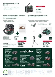 Radio im RHG Baucentrum Prospekt in Plauen Aktueller RHG Baucentrum Prospekt mit Radio, "Metabo Aktionssets", Seite 4