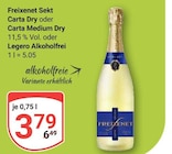 Carta Dry im Angebot bei GLOBUS in Neubrandenburg Carta Dry Angebote von Freixenet bei GLOBUS Neubrandenburg für 3,79 €