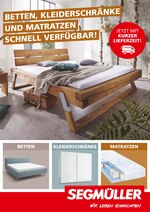 Segmüller Prospekt für München mit 1 Seiten Segmüller Prospekt für München: "Betten, Kleiderschränke und Matratzen schnell verfügbar!", 1 Seiten, 01.03.2021 - 07.03.2021