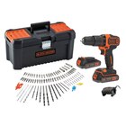Perceuse-visseuse sans fil 18V à percussion - BLACK & DECKER en promo chez Carrefour Créteil à 99,99 €