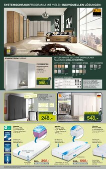 Matratze im Möbel Inhofer Prospekt "ALLES IM GRÜNEN BEREICH" mit 12 Seiten (München)