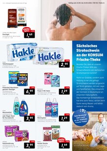 Waschmittel im aktuellen Konsum Prospekt (Dresden) Waschmittel im Konsum Prospekt "Aktuelle Angebote" mit 12 Seiten (Dresden)