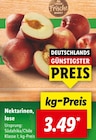 Nektarinen, lose von Unser Frische Markt im aktuellen Lidl Prospekt für 3,49 €