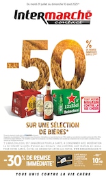 Prospectus Intermarché, "-50% DE REMISE IMMÉDIATE SUR LE 2ÈME SUR UNE SÉLECTION DE BIÈRES" à Romans-sur-Isère et alentours, 16 pages, 29/07/2025 - 10/08/2025 Catalogue Intermarché "-50% DE REMISE IMMÉDIATE SUR LE 2ÈME SUR UNE SÉLECTION DE BIÈRES" à Romans-sur-Isère et alentours, 16 pages, 29/07/2025 - 10/08/2025