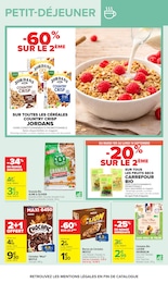 Prix et réduction Céréales bio dans le prospectus Carrefour en cours Offre Céréales bio dans le catalogue Carrefour du moment à la page 17