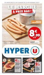 Catalogue Hyper U à Évron, avec 8 pages Prospectus Hyper U à Évron, "LE MARCHÉ À PRIX BAS !", 8 pages, 12/11/2025 - 16/11/2025
