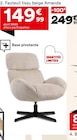 Fauteuil tissu beige Amanda en promo chez But Tours à 149,99 €