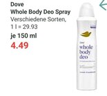 Whole Body Deo Spray im Angebot bei GLOBUS in Chemnitz Whole Body Deo Spray Angebote von Dove bei GLOBUS Chemnitz für 4,49 €