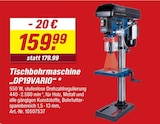 Tischbohrmaschine DP19VARIO Angebote von Scheppach bei toom Baumarkt Lörrach für 159,99 €