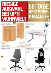 Schreibtisch im Opti-Wohnwelt Prospekt in Cuxhaven Aktueller Opti-Wohnwelt Prospekt mit Schreibtisch, "Der trendige Möbeldiscount", Seite 21