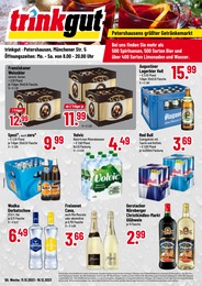 Trinkgut Prospekt für Pfaffenhofen mit 4 Seiten Trinkgut Prospekt "Petershausens größter Getränkemarkt" für Pfaffenhofen, 4 Seiten, 10.12.2023 - 16.12.2023