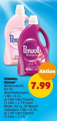 Fluessigwaschmittel von PERWOLL im aktuellen Penny-Markt Prospekt für €7.99