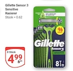 Sensor 3 Sensitive Rasierer im Angebot bei GLOBUS in Weimar Sensor 3 Sensitive Rasierer Angebote von Gillette bei GLOBUS Weimar für 4,99 €