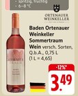 Baden Ortenauer Weinkeller Sommertraum Wein bei E center im Lautertal Prospekt für 3,49 €