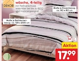 Bettwäsche 4-teilig im Angebot bei Netto Marken-Discount in Bergkamen Bettwäsche 4-teilig Angebote bei Netto Marken-Discount Bergkamen für 17,99 €