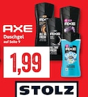 Duschgel Angebote von AXE bei Kaufhaus Stolz Neubrandenburg für 1,99 €