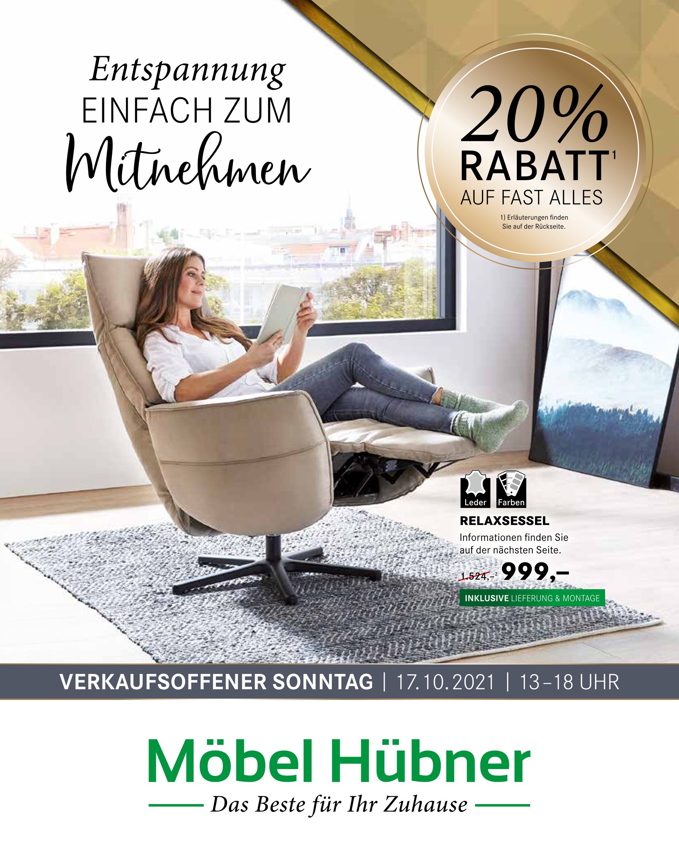 Möbel Hübner Prospekt für Berlin mit 28 Seiten Möbel Hübner Prospekt für Berlin: "Das Beste für Ihr Zuhause", 28 Seiten, 06.10.2021 - 30.10.2021