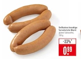 Delikatess knackige Servela/rote Wurst im Angebot bei Marktkauf in Nürtingen Delikatess knackige Servela/rote Wurst Angebote bei Marktkauf Nürtingen für 0,99 €