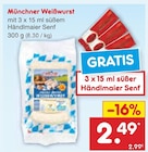 Münchner Weißwurst Angebote bei Netto Marken-Discount Offenburg für 2,49 €
