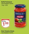 Pastasauce im Angebot bei GLOBUS in Salzgitter Pastasauce Angebote von Barilla bei GLOBUS Salzgitter für 1,99 €