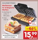 Waffeleisen für 2 Belgische Waffeln im Netto Marken-Discount Prospekt Waffeleisen für 2 Belgische Waffeln von GOURMETmaxx im aktuellen Netto Marken-Discount Prospekt für 15,99 €