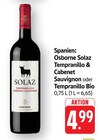 Solaz Tempranillo & Cabernet Sauvignon Angebote von Osborne bei EDEKA Rodgau für 4,99 €