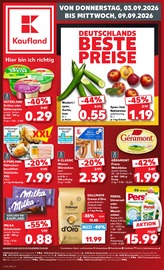 Kaufland Supermarkt Prospekt der aktuellen Woche mit 60 Seiten, gültig von 03.09.2026 bis 09.09.2026, in Wandlitz und Umgebung Aktueller Kaufland Supermarkt Prospekt in Wandlitz und Umgebung, "Hier bin ich richtig" mit 60 Seiten, 03.09.2026 - 09.09.2026