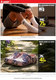 Prix et réduction Sabots enfant dans le prospectus Carrefour en cours Offre Sabots enfant dans le catalogue Carrefour du moment à la page 87