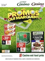 Catalogue Petit Casino à Châteaudouble, avec 12 pages Prospectus Petit Casino à Châteaudouble, "Les promos qui marquent", 12 pages, 16/06/2021 - 27/06/2021