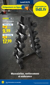 Promotion Haltère dans le prospectus Lidl, valable du 18/12/2025 au 24/12/2025 Promo Haltère dans le catalogue Lidl du moment à la page 82