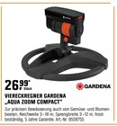 Viereckregner „Aqua Zoom Compact“ von Gardena im aktuellen OBI Prospekt für 26,99 €
