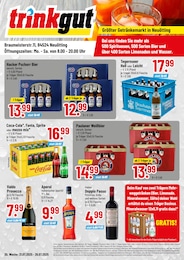 Der aktuelle Trinkgut Prospekt Der aktuelle Trinkgut Prospekt Größter Getränkemarkt in Neuötting
