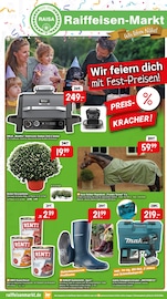 Elektrogrill im Raiffeisenmarkt Prospekt in Bremen Aktueller Raiffeisenmarkt Prospekt mit Elektrogrill, "Wir feiern dich mit Fest-Preisen!", Seite 1