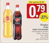 Cola oder Limonade Angebote von Sinalco bei WEZ Petershagen für 0,79 €