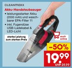 Aktuelles Akku-Handstaubsauger Angebot bei Netto Marken-Discount in Leverkusen ab 19,99 €
