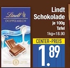 Schokolade Doppelmilch Angebote von Lindt bei EDEKA Straubing für 1,89 €