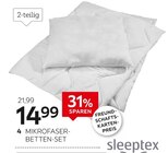 Mikrofaser-Betten-Set „Sahra“ von Sleeptex im aktuellen XXXLutz Möbelhäuser Prospekt für 14,99 €