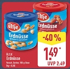 Erdnüsse von ültje für 1,49 € bei ALDI Nord im Angebot Erdnüsse von ültje im aktuellen ALDI Nord Prospekt
