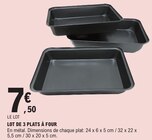 Lot de 3 plats à four en promo chez E.Leclerc Montbéliard à 7,50 €