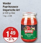 Paprikasauce Ungarische Art von Werder im aktuellen V-Markt Prospekt für 1,49 €