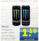 Aktuelle Monster Energy Angebote bei Getränke Arena in Essen Aktuelles Energydrink Angebot bei Getränke Arena in Essen ab 1,19 €