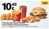 McDonalds Lohr - 1 Hamburger Royal Cheese 1x 5er Nacho Cheese Snackers Angebot im Prospekt 1 Hamburger Royal Cheese 1x 5er Nacho Cheese Snackers bei McDonalds im Lohr Prospekt für 10,49 €