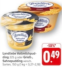 EDEKA Ulm - Vollmilchpudding Vanille Angebot im Prospekt Vollmilchpudding Vanille bei EDEKA im Ulm Prospekt für 0,49 €