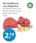 Aktuelles Bio-Rindfleisch vom Allgäuhof Angebot bei V-Markt in Regensburg ab 2,19 €