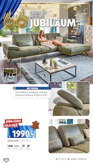 Sofa im Polstermöbel Fischer Prospekt "JUBILÄUM" mit 31 Seiten (Heilbronn)