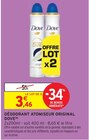 Déodorant atomiseur original - DOVE en promo chez Intermarché Niort à 3,46 €